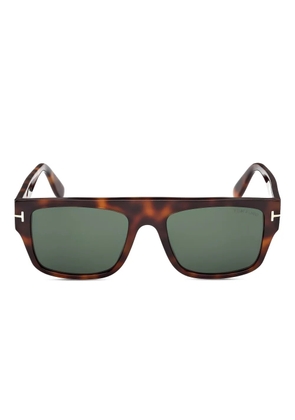 TOM FORD Eyewear tortoiseshell square-frame sunglasses - Brown