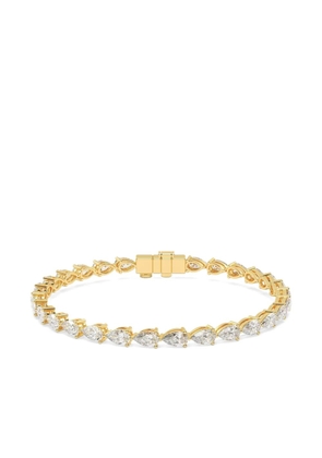 Tilla 14kt yellow gold pear lab-grown diamond tennis bracelet