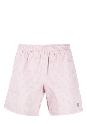 Alexander McQueen skull-print swim shorts - Pink