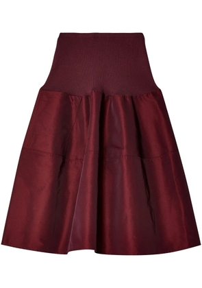 Melitta Baumeister pleated A-line skirt - Red