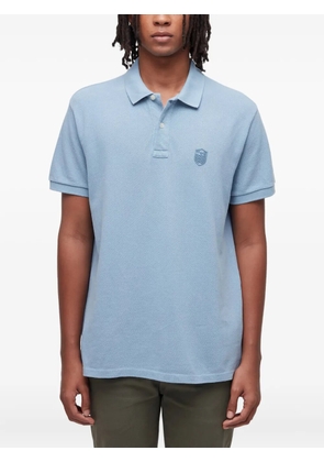 Osklen embossed-logo polo shirt - Blue