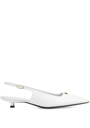 Sergio Rossi square-toe sandals - White