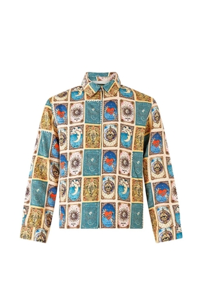 Camilla House Of Horoscopes patchwork jacket - Blue