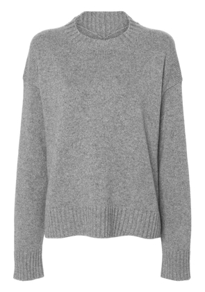 Jil Sander crew-neck cashmere-blend jumper - Grey