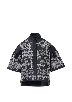 Biyan striped-pattern shirt - Blue