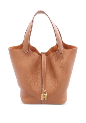 Hermès Pre-Owned 2025 Picotane Lock MM leather tote bag - Brown