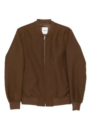 SANDRO zip-up bomber jacket - Brown