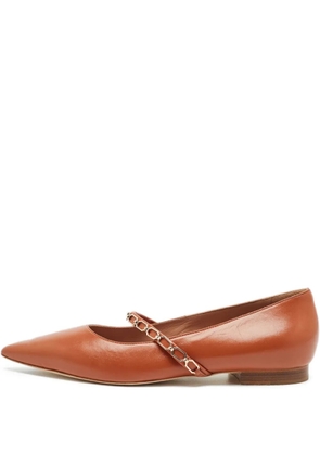 Malone Souliers Virna flat pumps - Brown