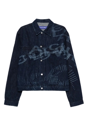 A-COLD-WALL* Annex graphic-print denim jacket - Blue