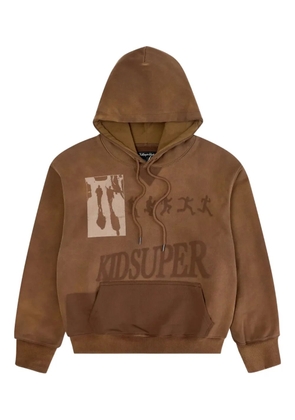 KidSuper Sun Faded hoodie - Brown