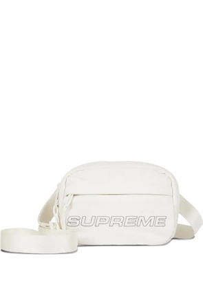 Supreme mini denim 'White' messenger bag