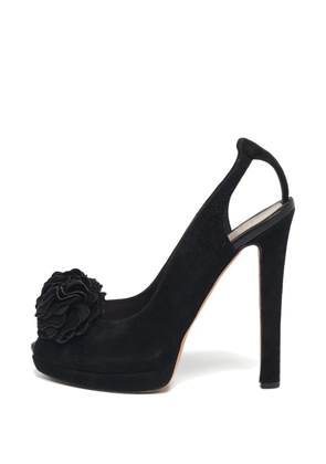 Alexander McQueen Pre-Owned floral sandals - Black