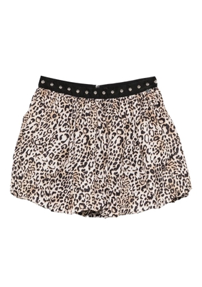 LIU JO leopard-pattern mini skirt - Neutrals