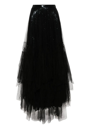 Ralph Lauren Collection sequinned tulle maxi skirt - Black