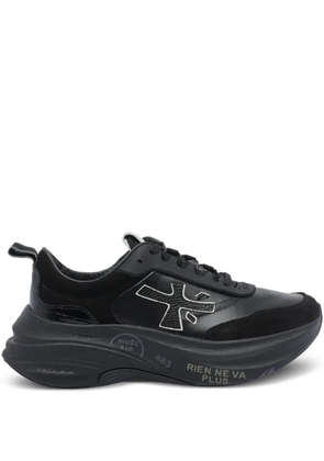 Premiata Hill logo-detail sneakers - Black