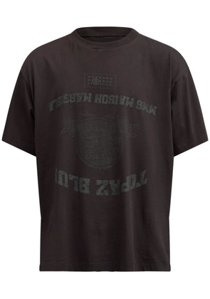 MM6 Maison Margiela logo-print T-shirt - Black