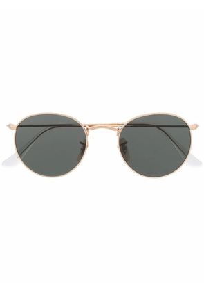 Ray-Ban round-frame metal sunglasses - Gold