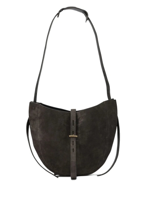 MINO BOSSI buckle leather shoulder bag - Grey