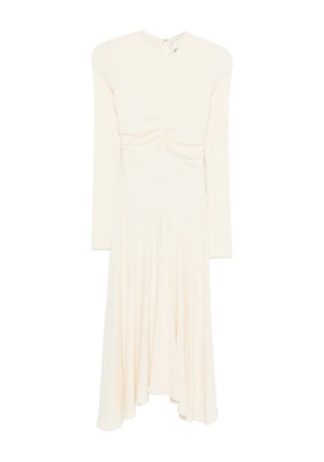 ISABEL MARANT Flora ruched midi dress - Neutrals