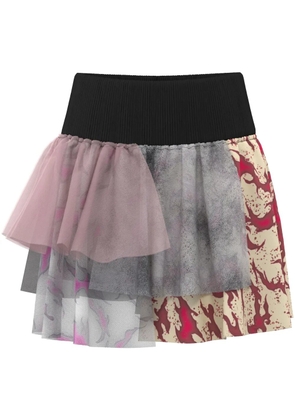 Maccapani Cristina layered miniskirt - Grey