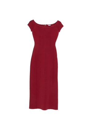 JOSEPH Foin off-shoulder midi dress - Red