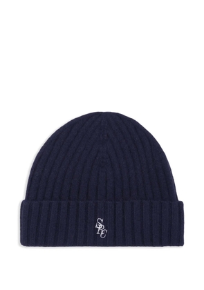 Sporty & Rich ribbed beanie - Blue