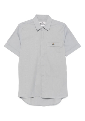 Vivienne Westwood Orb-embroidered short-sleeve shirt - Grey
