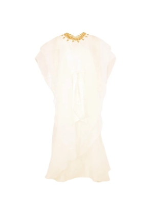 Baruni Almas embellished tie maxi dress - White