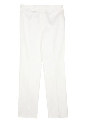 Thom Browne mid-rise straight-leg trousers - White