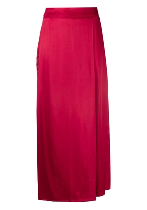 Armani Exchange draped straight-leg trousers - Pink