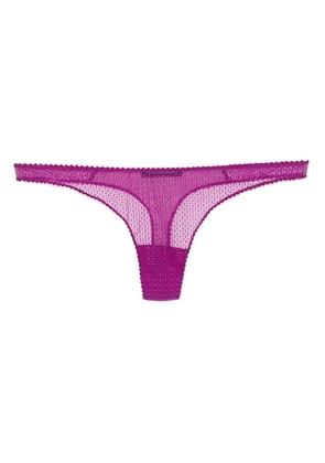 Kiki de Montparnasse Crochet thong - Purple