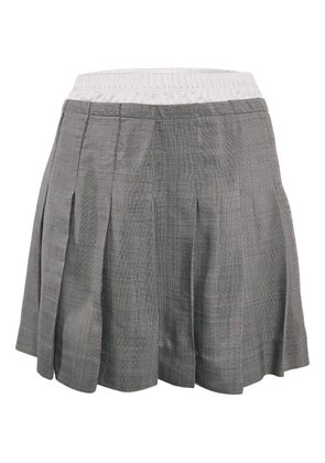 SANDRO pleated crepe skirt - Grey