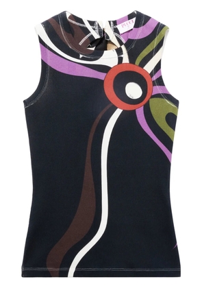 PUCCI Marmo-print tank top - Black