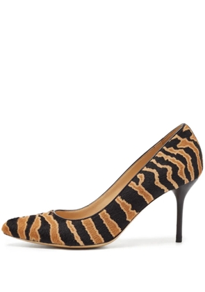 Gucci Pre-Owned 110mm animal-print pumps - Brown