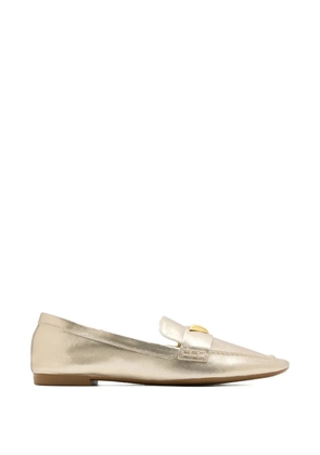 Schutz triangle-detail loafers - Gold