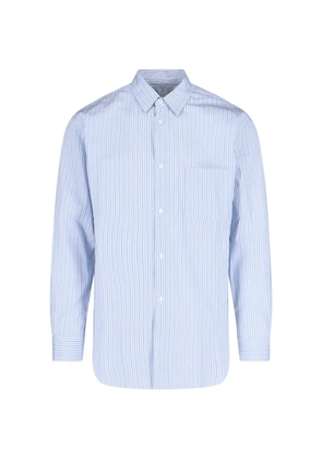 Comme Des Garçons Shirt striped pocket shirt - Blue