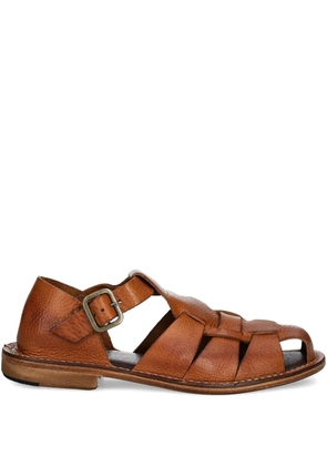 Astorflex leather buckle sandals - Brown