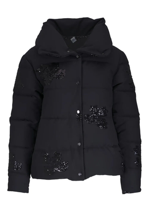 Herno sequin-embellished padded jacket - Black