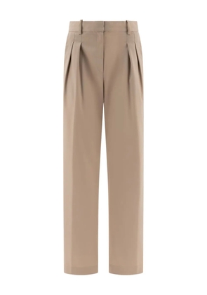 Loulou pleated wide-leg trousers - Neutrals