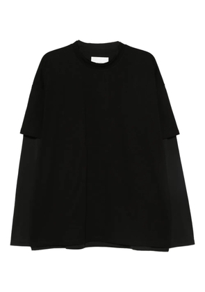Jil Sander layered cotton t-shirt - Black