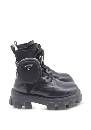 Prada Pre-Owned Monolith chunky boots - Black