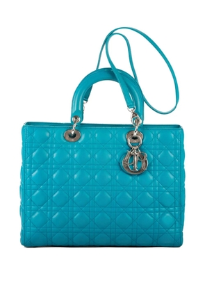 Christian Dior Pre-Owned 2010 Lady Dior handbag - Blue