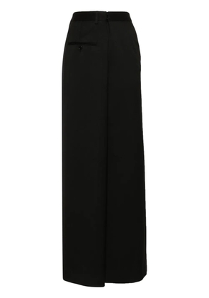 MM6 Maison Margiela textured maxi skirt - Black