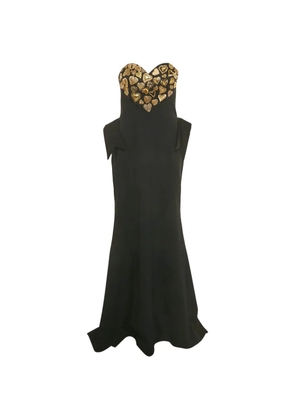 Moschino Pre-Owned Couture sweetheart strapless dress - Black