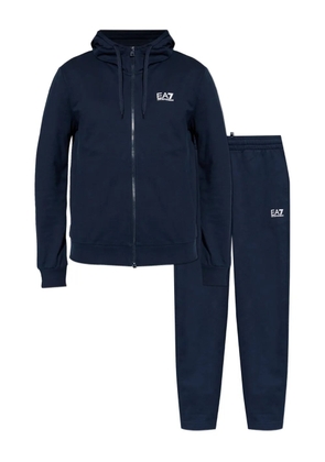 Ea7 Emporio Armani hooded zip-up tracksuit - Blue