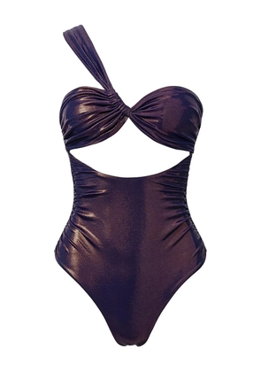 SOFIA ERHAN Aura one-shoulder cut-out swimsuit - Purple