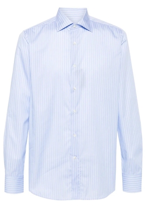 Canali pinstriped shirt - Blue