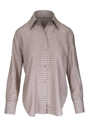 Vince checked shirt - Neutrals
