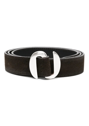 Orciani buckled suede belt - Brown