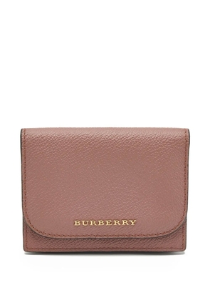Burberry Pre-Owned logo-lettering leather wallet - Pink